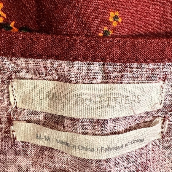 NWT Urban Outfitters Mini Dress Brown Orange Medium M - Picture 13 of 16